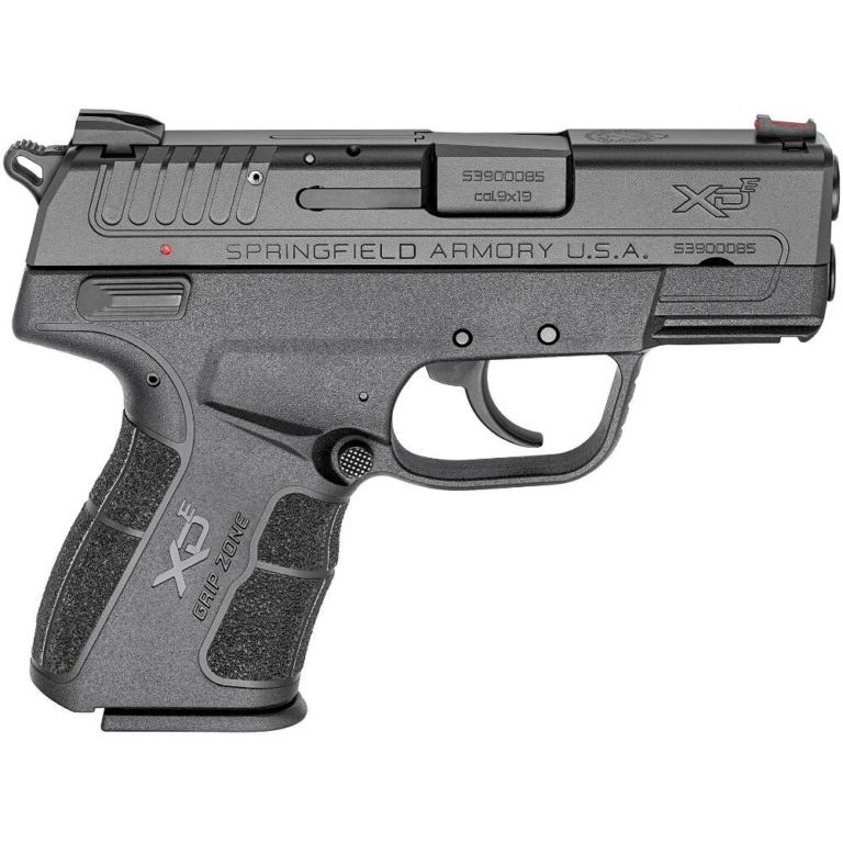 New Springfield XDE, SA/DA, 9mm, 3.3″ Barrel, Black Polymer Frame, 1