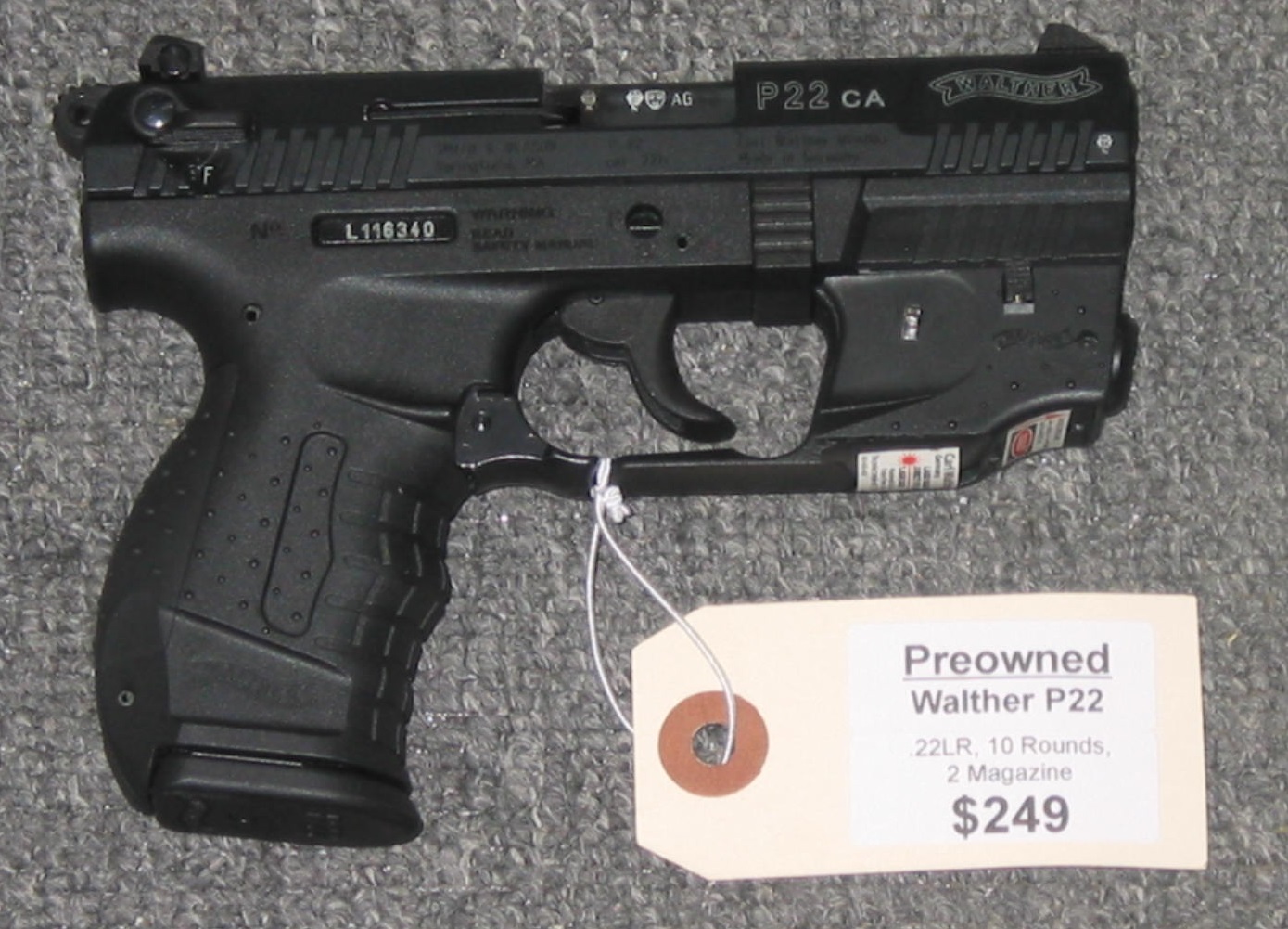 walther p22 laser sight