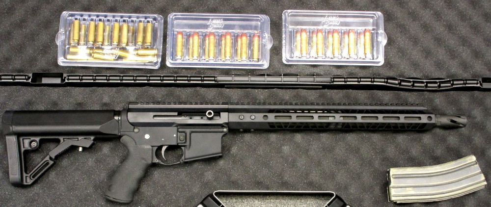 Consignment Anderson a Ar 15 50 Beowulf Side Charging Rounds 1 Magazine Rounds Ammo Brass Hard Case Sold Liberty Guns