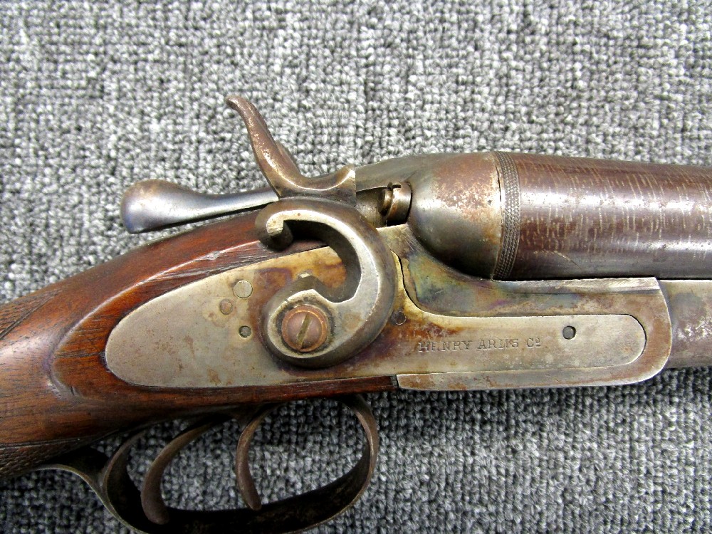 Antique Belgian Henry Arms Co. Double Barrel 12Ga. Shotgun, Works Great