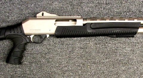 Preowned, Excellent Condition, Dickinson XX3D Commando Marine Tac Pump Action Shotgun, 12Ga/3″, 20″ Barrel, 5 Rounds, Muzzle Break FO Front Sight, Ghost Ring Rear Sight: Only $249!