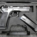 Preowned, Like New, CZ 75 SP-01 Full-Size Steel-Frame Pistol, 9mm, 4.6″ Barrel, 18 Rounds, 2 Magazines, SA/DA, External Safety, Luminescent Sights, Extended Beavertail: Only $597!