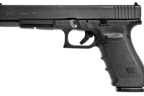 New Glock 40 Gen-4 MOS Full-Size Pistol, 10mm, 6.0″ Barrel, 15 Rounds, 3 Magazines, Optics Ready, Adjustable Rear Sight, Interchangeable Backstraps: Only $619!