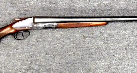 Preowned, Very Good Condition, L.C. Smith Break-Open Double-Barrel Shotgun, 12Ga, 2-3/4″, 26″ Barrel, Left is Full Choke, Right is Modified Choke, Case-Hardened Gold-Inlay Engraved Receiver: Only $579!