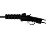 Preowned, Like New, Never Fired, Chiappa Little Badger Single Shot Rifle, .17 HMR, 16.5″ 1/2X28 Threaded Barrel, Blued Finish, Black Wire Stock, Foldable Frame, Picatinny Forend, 1 Round: Only $249! .17 HMR