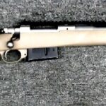 Preowned, Excellent Condition, Ruger Gunsite Scout Bolt-Action Rifle, 450 Bushmaster, 16″ Barrel, 5 Rounds, 2 Magazines, Scope Rings, Adjustable FDE Synthetic Stock: Only $659!