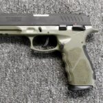 Preowned, Excellent Condition, Taurus TH40 Full-Size Pistol, .40 S&W, 4.3″ Barrel, 15 Rounds, 2 Magazines, Adjustable Rear Sight, SA/DA, External Safety/Decocker, Interchangeable Backstraps, OD Green: Only $239!