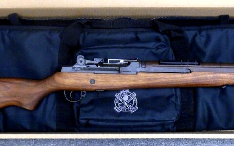 Preowned, Never Fired, Like New, Springfield, M1A Scout Squad Semi-Automatic Rifle, .308 Win., 18″ Barrel, Blue Finish, Walnut Stock, Adjustable Sights, 10 Rounds: Only $1397!
