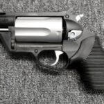 Preowned, Excellent Condition, Taurus Judge Public Defender Medium Frame Revolver, 410 Bore/45LC, 2.5″ Barrel, 2.5″ Chamber, SA/DA, Black Polymer Frame, Rubber Grips, Fiber Optic Front Sight, 5 Rounds: Sold Sold Firearms