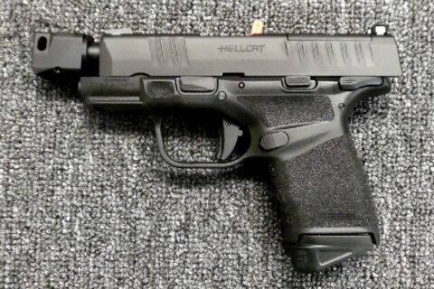 Preowned, Like New, Springfield Hellcat RDP Micro-Compact Pistol, 9mm, 3.8″ Hammer Forged Barrel, Black Melonite Finish, Optics Ready, Front Tritium Night Sight, Tactical Rack U-Notch Rear Sight, Manual Safety, Compensator, 11 & 13 Rounds, 3 Magazines: Only $497!